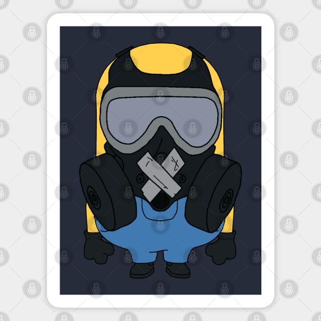 Mute Minion Magnet by Frontzie